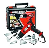 BLACK+DECKER KX2200K-QS Pistola termica/Sverniciatore 2000 W con 8 accessori in valigetta,...