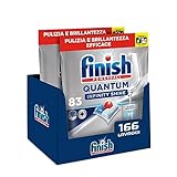 Finish Quantum Infinity Shine Pastiglie Lavastoviglie, 166 Capsule Lavastoviglie, Pastiglie per...