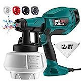 Pistola a Spruzzo per Verniciare - NEU MASTER HVLP Pistola a Spruzzo Elettrica Flusso Massimo di...