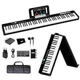 TERENCE Pieghevole Pianoforte Digitale 88 Tasti con batteria da 1750 mAh folding piano semi-pesati...