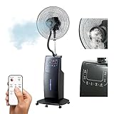 Wintem ATUM Ventilatore con Nebulizzatore ad Acqua Dotato di Ionizzatore Aroma e Repellente Zanzare...