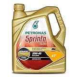 Petronas Sprinta F900 10W-40 Olio Motore 100% Sintetico per Moto e Scooter 4 Tempi - Confezione da 4...