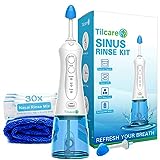 Kit Lavaggio Nasale di Tilcare - Perfetta Elettrica Neti Pot per Lavaggio Nasale per il Sollievo del...
