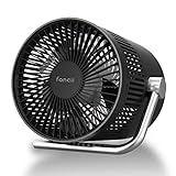 Fancii Ventilatore USB Ricaricabile Ultra Silenziosa, Mini Ventilatore da Tavolo Portatile con La...