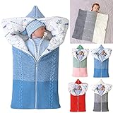 Yinuoday coperta passeggino, coperta swaddle neonato sacco a pelo caldo invernale per bimbi o...