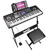 Kit pianoforte tastiera RockJam a 61 tasti con display touch