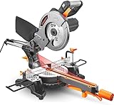 Troncatrice, ENGiNDOT 2000w Dual Troncatrice con Guida Laser, 15A Troncatrice Radiale Multimateriale...