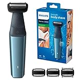 Philips BG3015/15 Bodygroom Series 3000 Rasoio Corpo Wet&Dry, Utilizzabile Sotto la Doccia con 3...