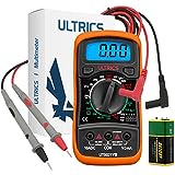 ULTRICS Multimetro Digitale Professionale, Amperometro Voltmetro Ohmmetro, Mini Portatile Multimeter...