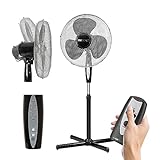 Ventilatore a Piantana con Telecomando Silenzioso e Potente Pale da 40 cm con Timer 7 ore Oscillante...