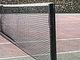 diamante 1009 Rete da Tennis, Nero, 12.8 x 1.07 m